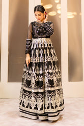 Zahra Ahmed - ST-135 - Black - Net - 2 Piece
